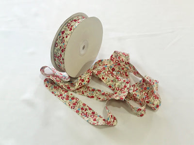 Floral Print Bias Binding Cotton Tape - FULL REEL