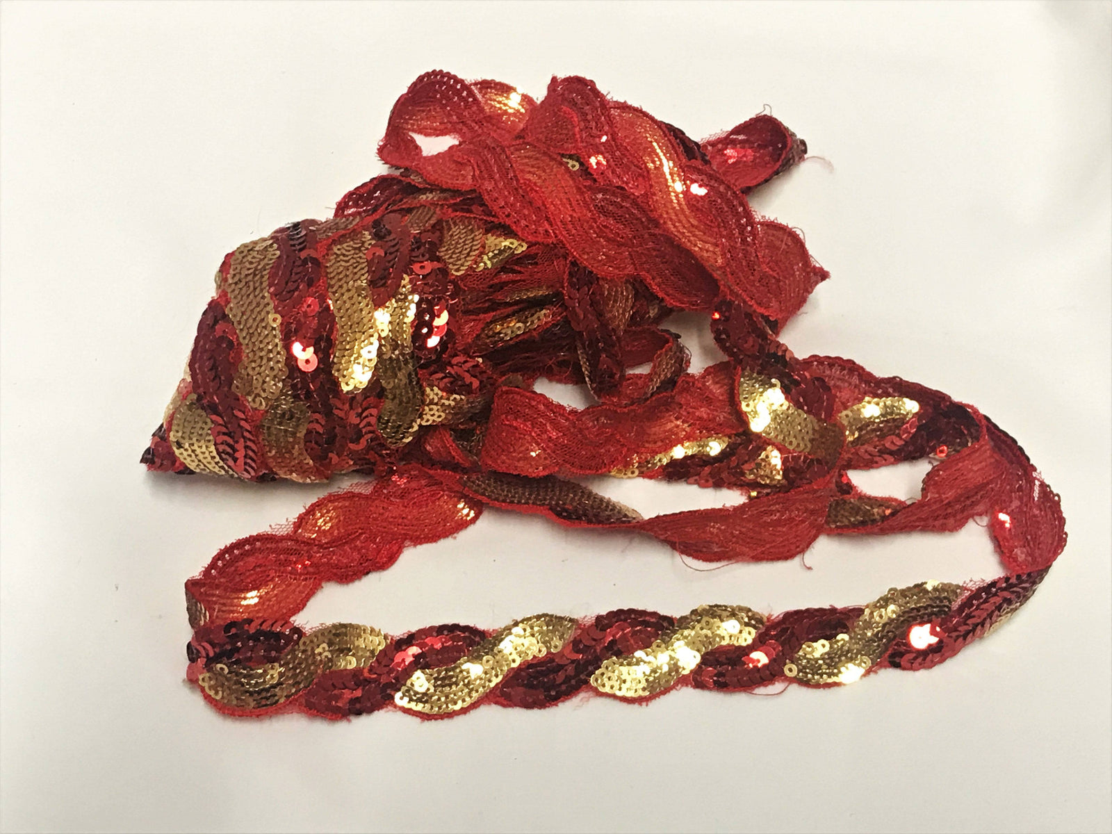 Sequinned Chain Trim Ribbon - 25mm
