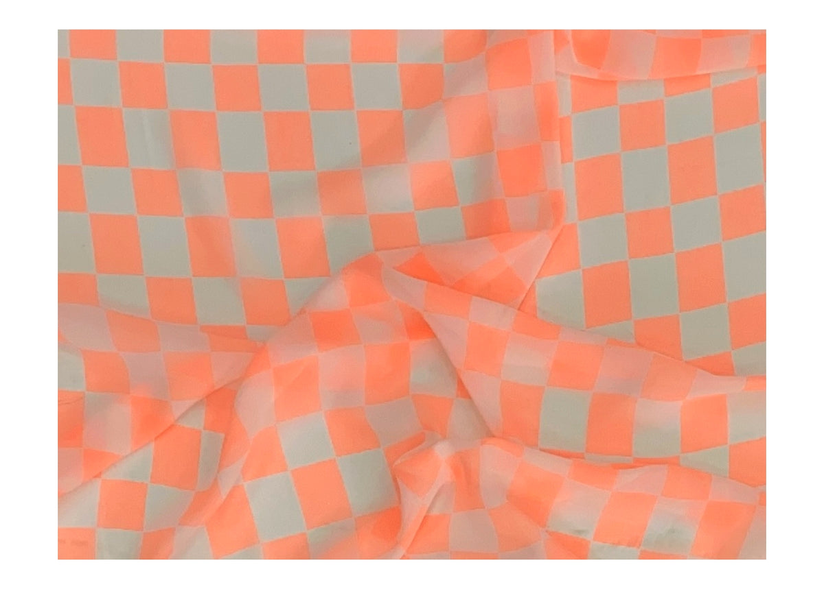 Chequered - Summer Clearance Chiffon