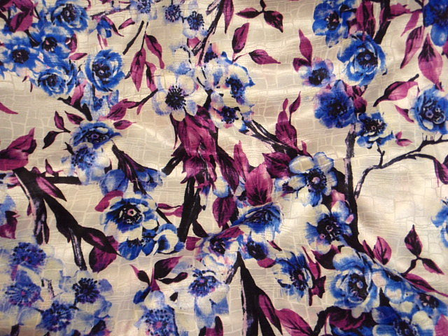 Chinese Blossom - Printed Cotton Silk