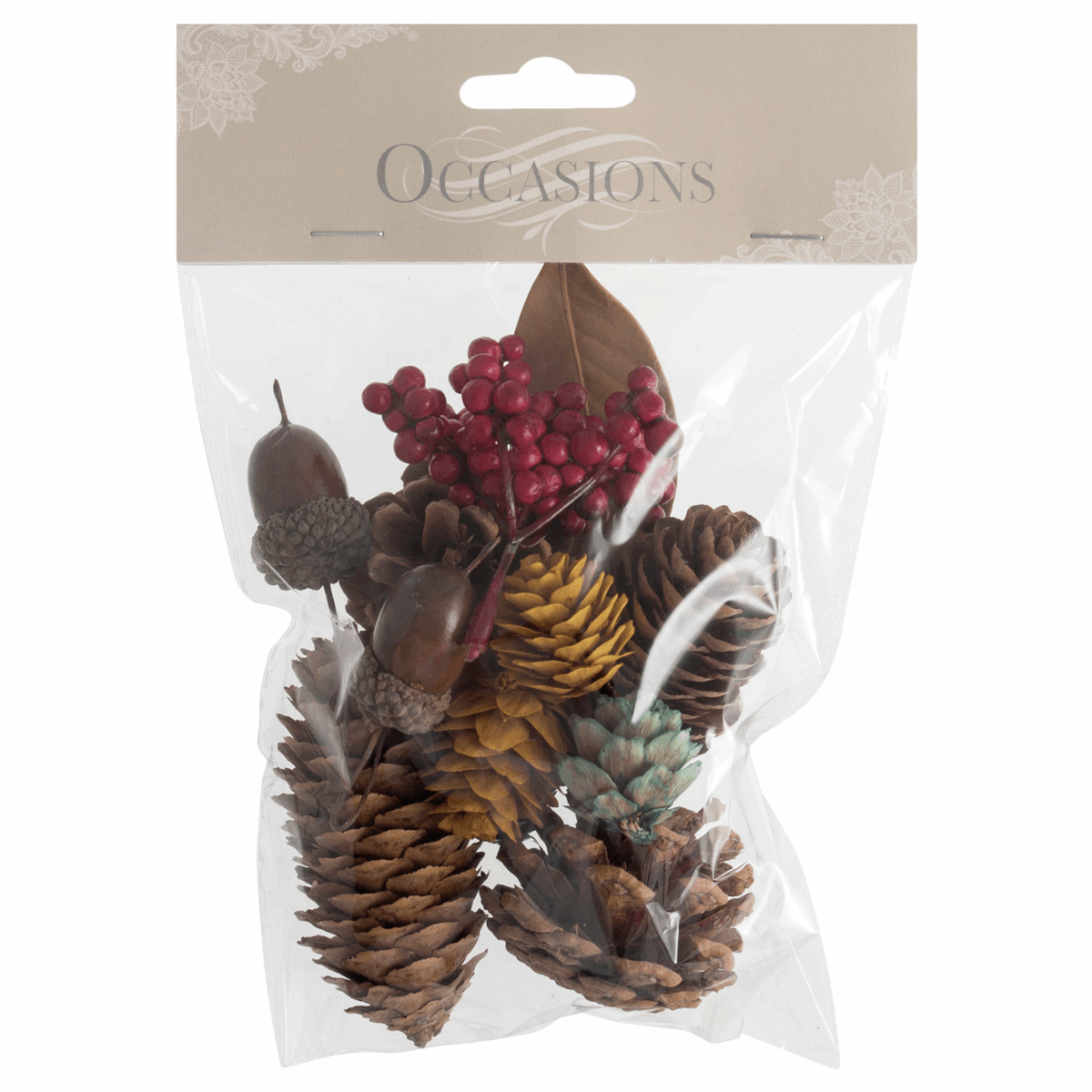 Christmas Natural Acorn Mix Bag: 45g