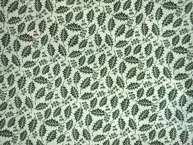 Christmas Holly - Poly/Cotton Print