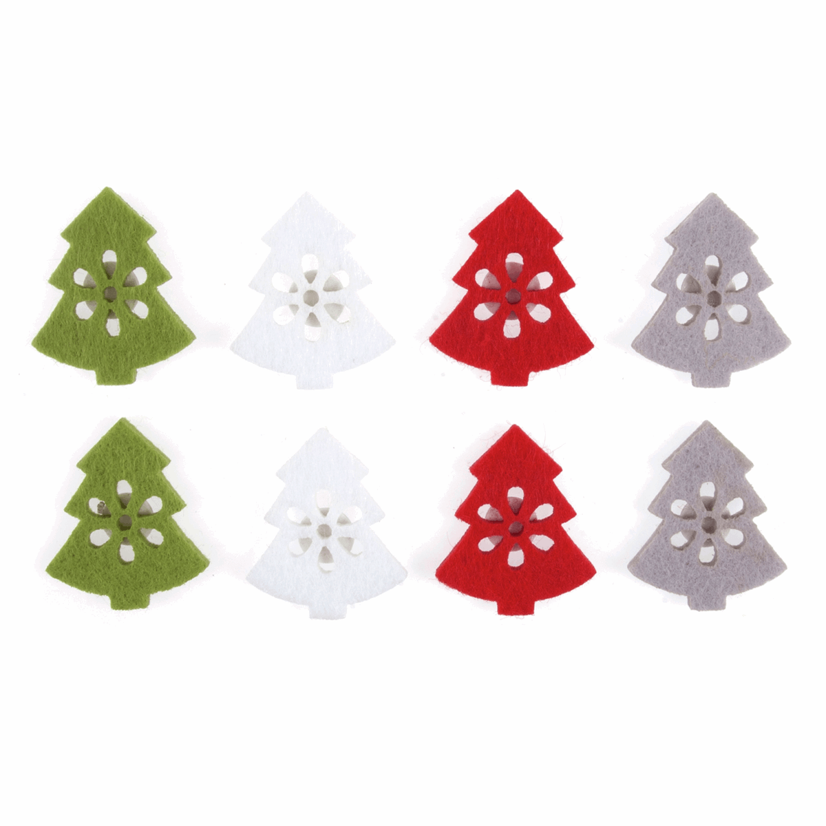 Christmas Craft Embellishment Stickers: Felt Tree
