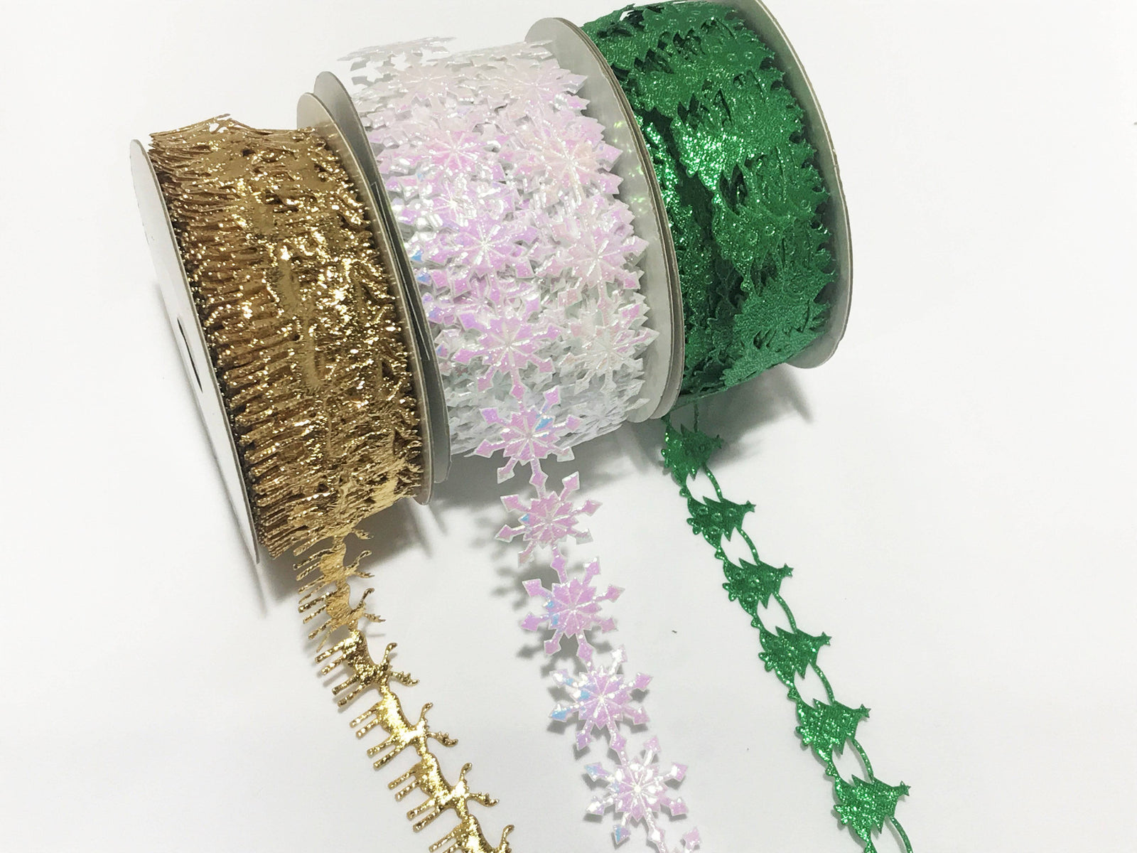 Christmas Festive Shapes Metallic Trims - 20mm