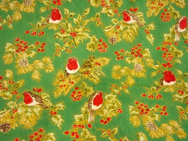 Christmas Robins - Cotton Poplin Patchwork
