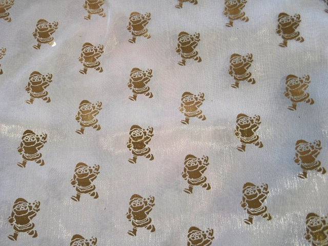 Christmas Santa - Foil Organza