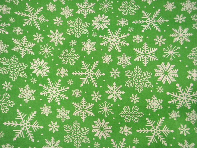 Christmas Snowflakes - Poly/Cotton Print