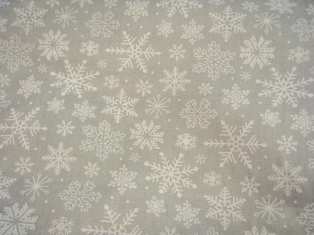 Christmas Snowflakes - Poly/Cotton Print