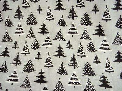 Christmas Trees - Poly/Cotton Print