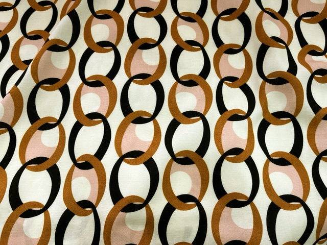 Circles of Love - Deluxe Printed Viscose - Cheap Fabrics