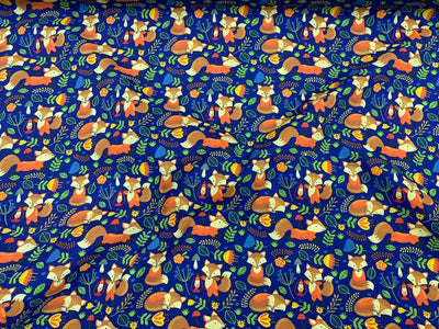 Clever Fox - Poly/Cotton Print
