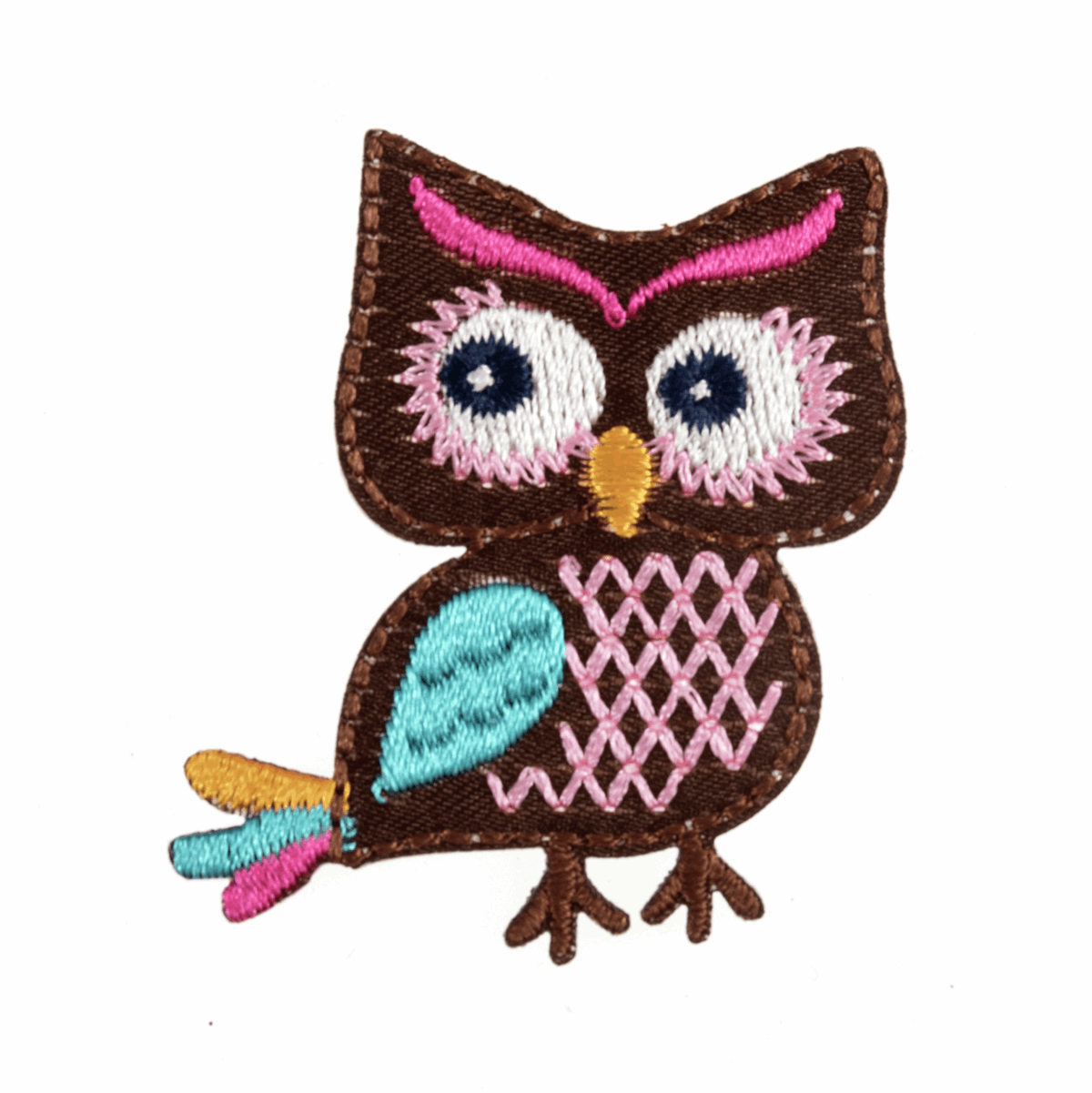 Colourful Owl - Iron -On & Sew-On