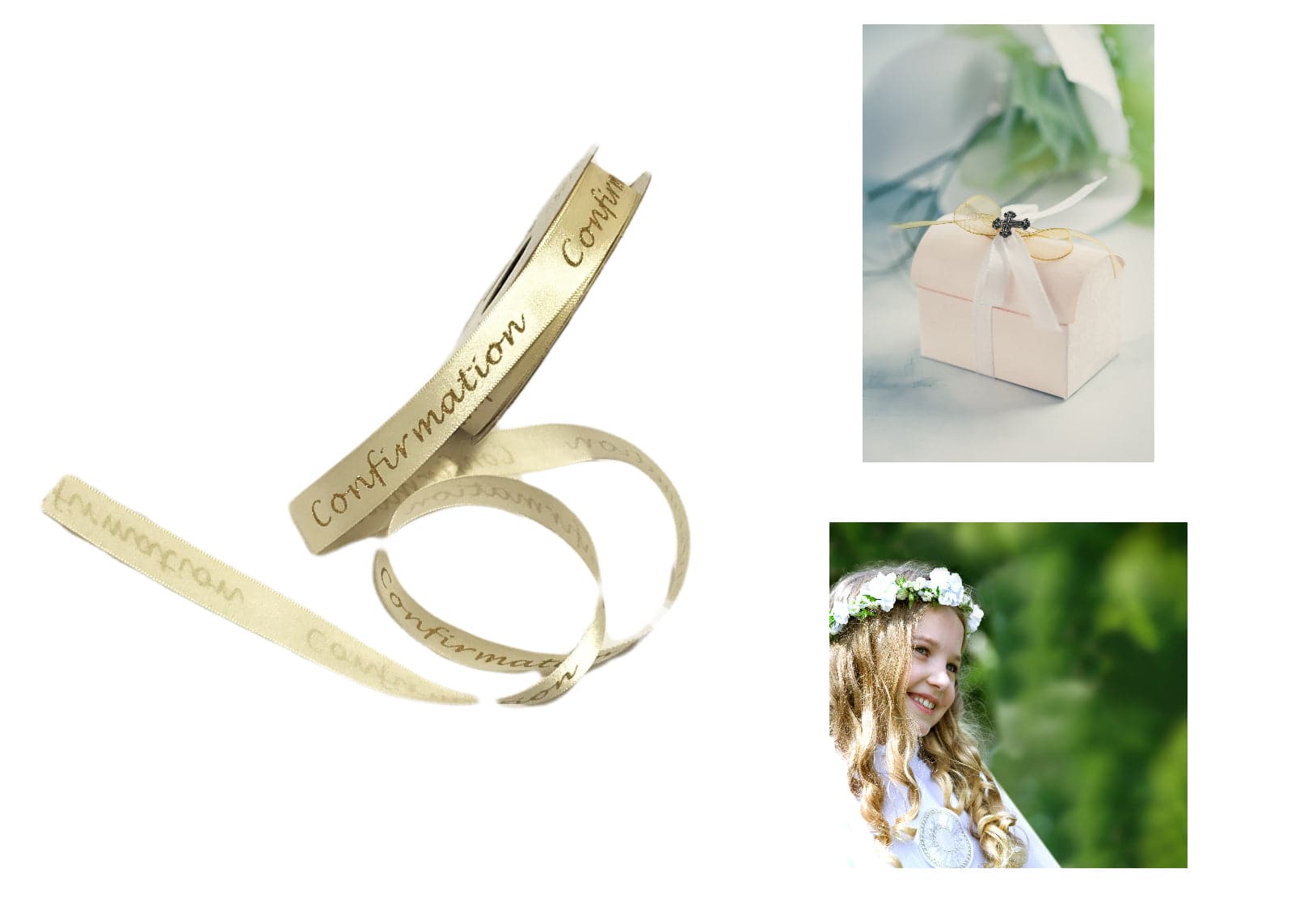 Confirmation Ceremony - Decorative Satin Ribbon | Cheap Fabrics