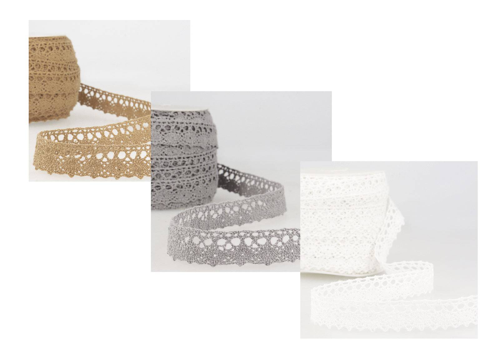 Cotton Lace Trim - Design 3 - Approx 15mm/18mm - Cheap Fabrics