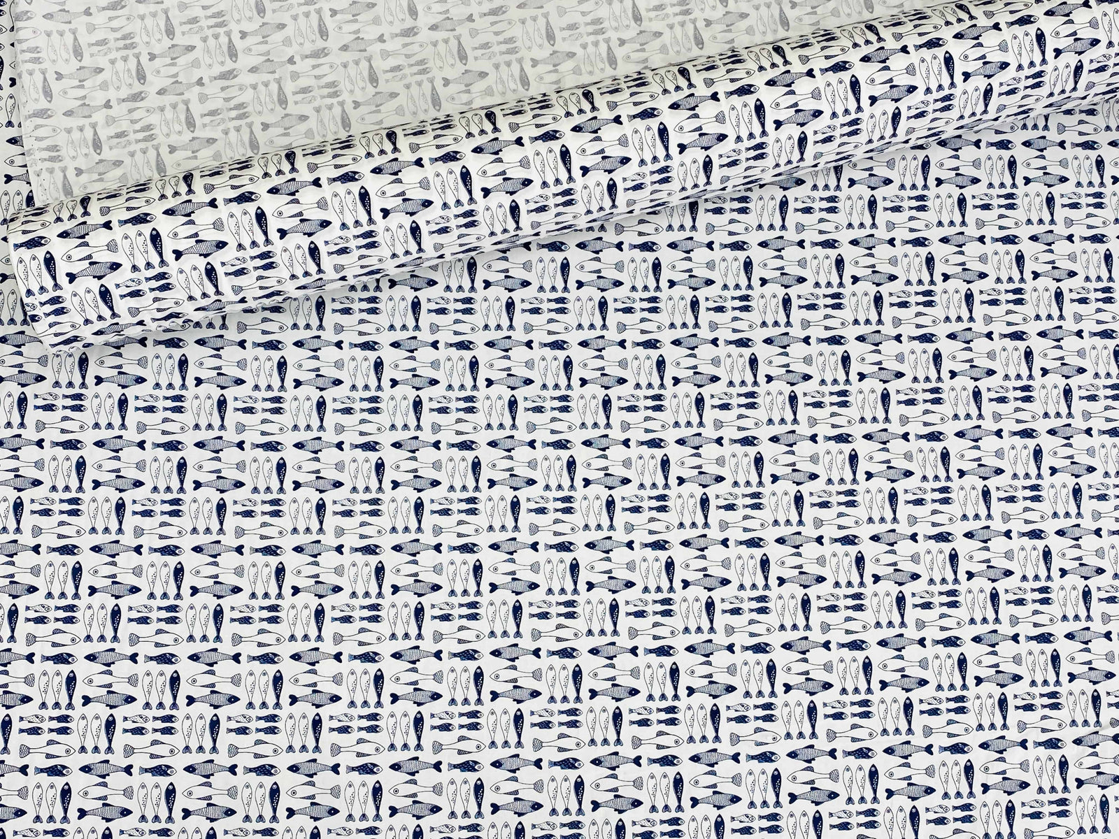 The Fish & Chip Print- Cotton Poplin Patchwork