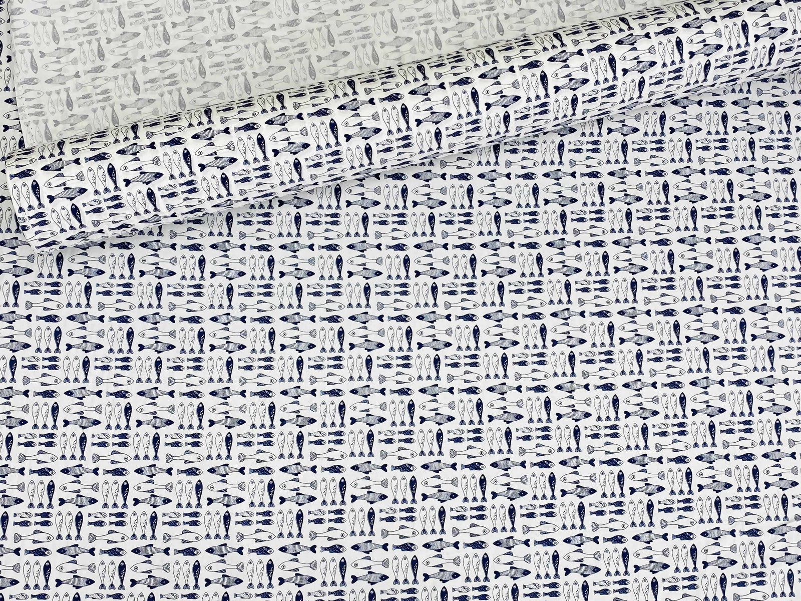 The Fish & Chip Print- Cotton Poplin Patchwork