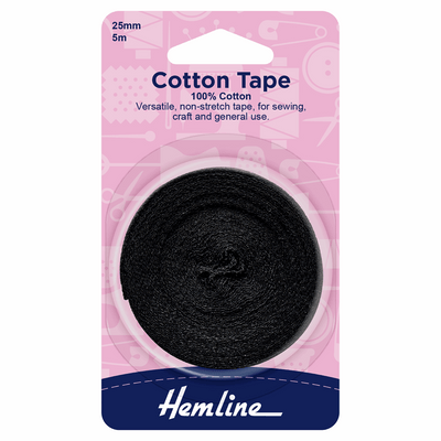 Cotton Tape Machine Washable - 5 Mtrs Packet
