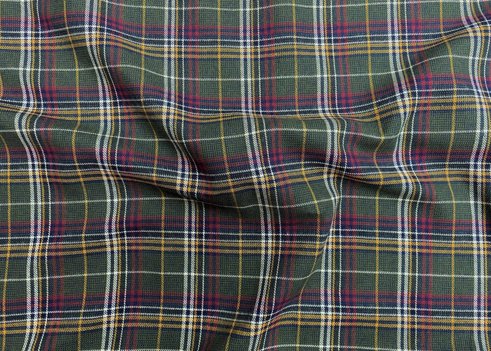 Cotton Tartan - Green - Cheap Fabrics