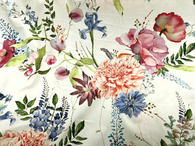 Country Garden - Stretch Cotton Poplin Fabric