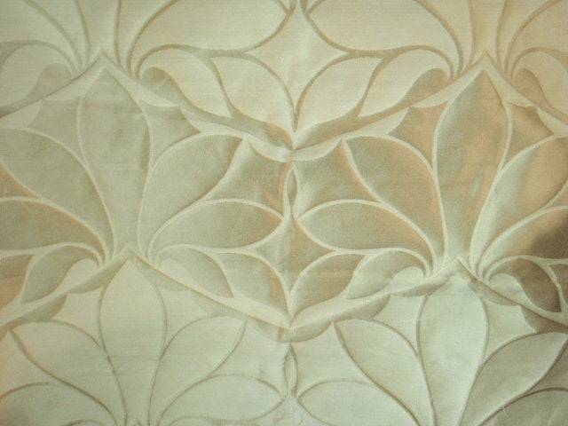 Cream Lotus - Taffeta Jacquard