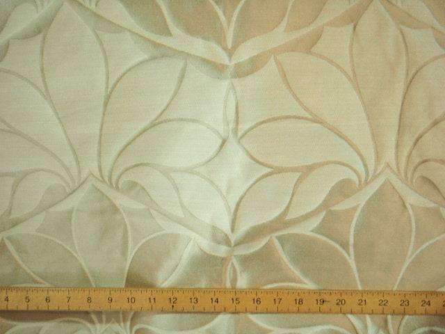 Cream Lotus - Taffeta Jacquard