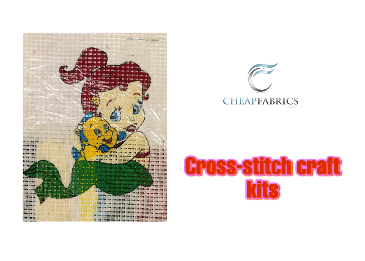 Binca Beginners Cross Stitch Kit - Pretty Mermaid