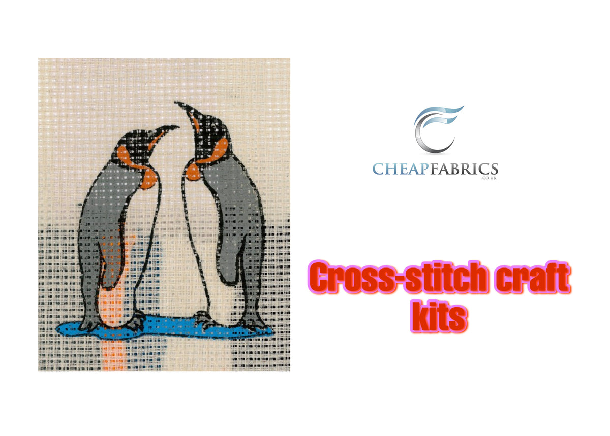 Binca Beginners Cross Stitch Kit - Penguins