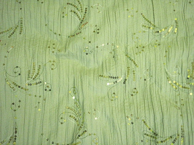 Green - Clearance Sequin Crepe