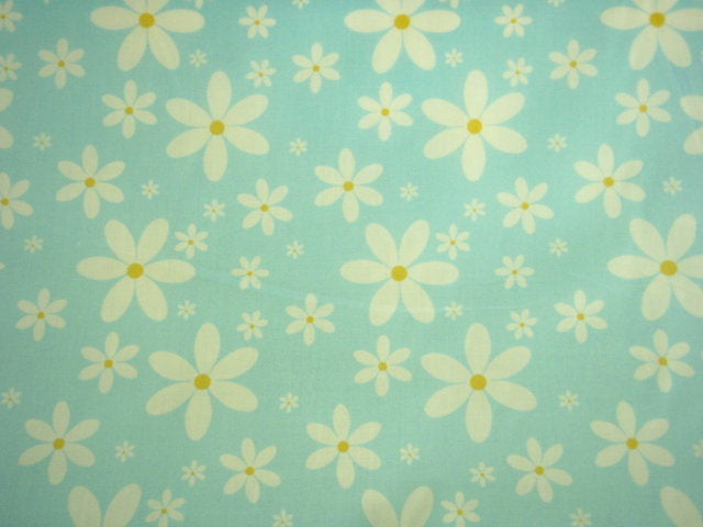 Daisy Flower - Poly/Cotton Print