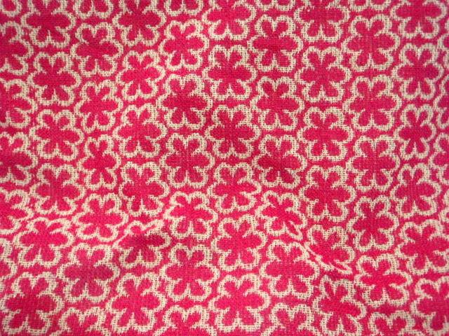 Cerise Daisy Winter Jacquard
