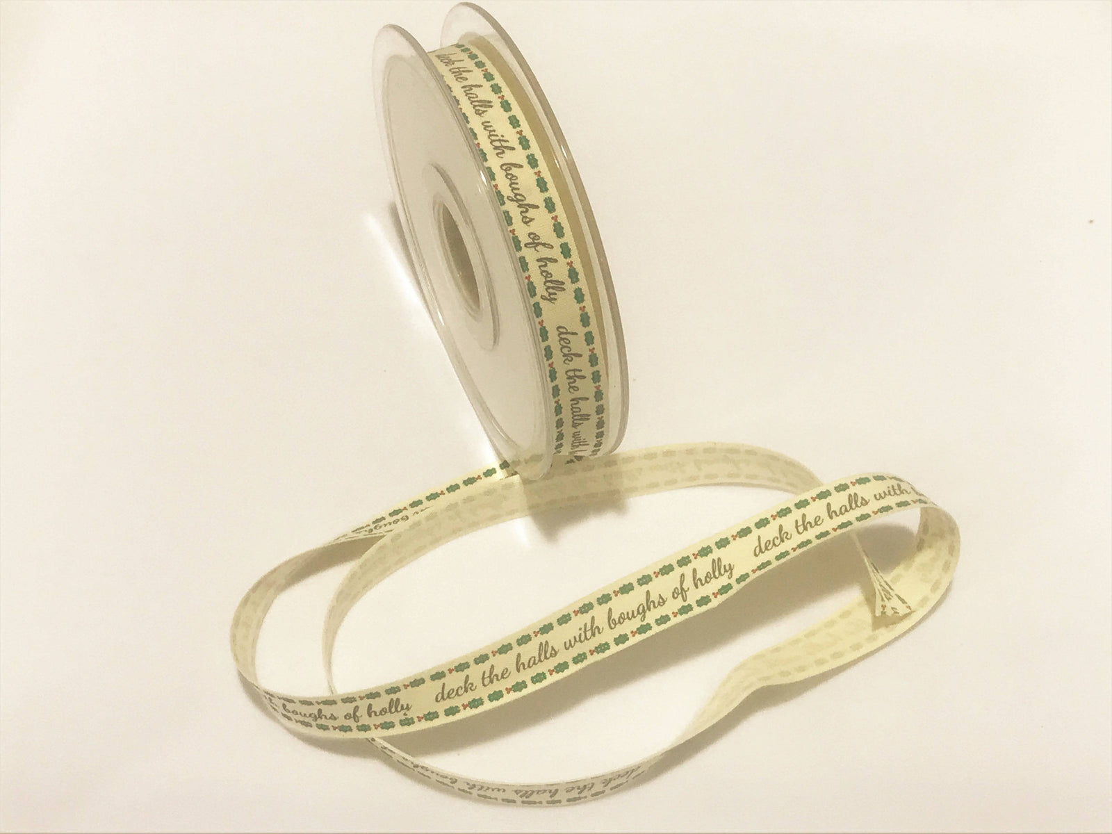 Deck the Halls - Christmas Festive Ribbon - 16mm