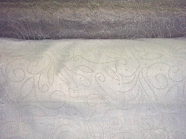 Dew Drop Embossed Organza