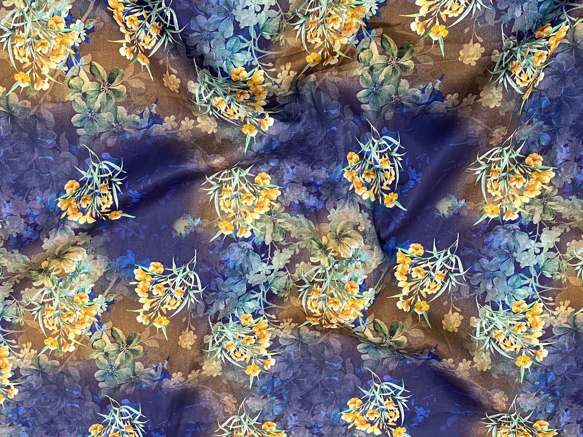 Florists Delight  - Digital Printed Cotton Satin