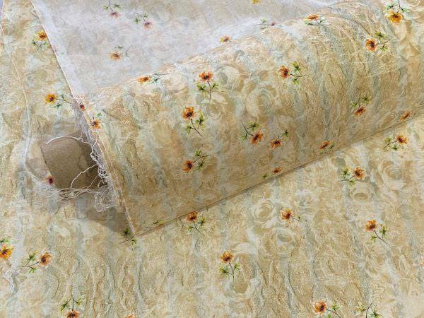 Secret Damask Rose - Digital Printed Cotton