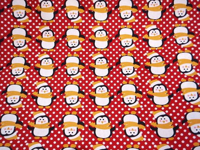 Dotty Penguins - Cotton Poplin Patchwork