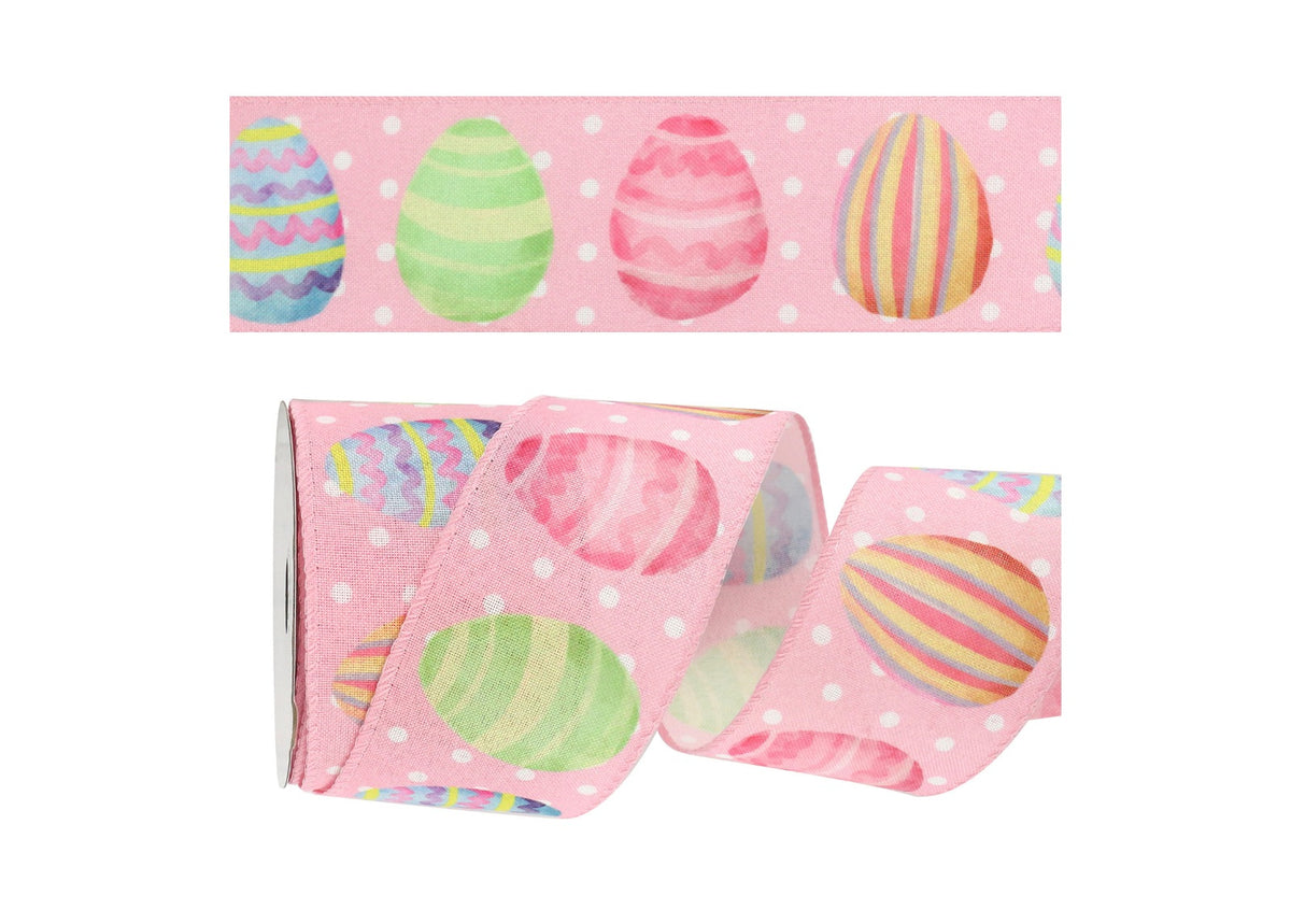 Wired Edge Patterned Easter Eggs - Easter Ribbon