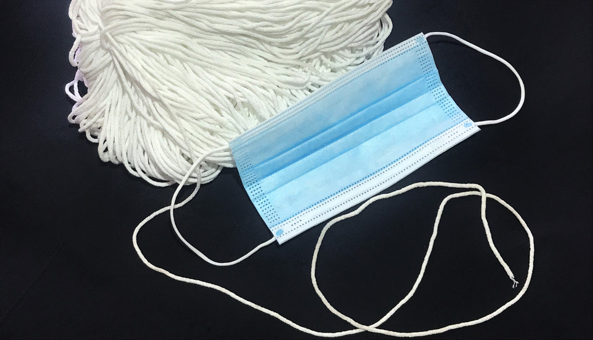 Facemask Round Cord Elastic - Soft & Stretchy