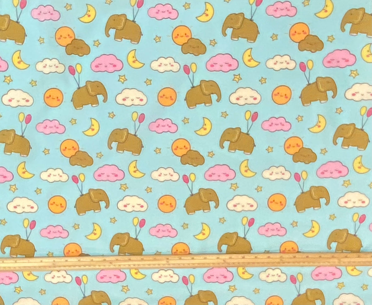 Elephant Nursery - Poly/Cotton Print