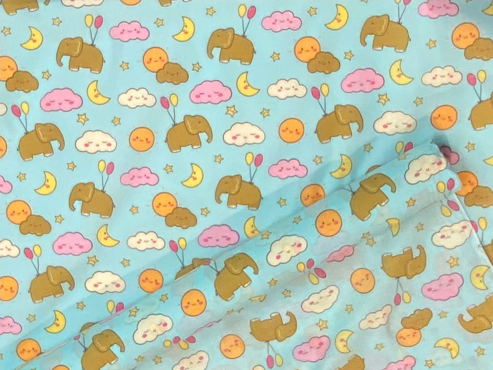 Elephant Nursery - Poly/Cotton Print