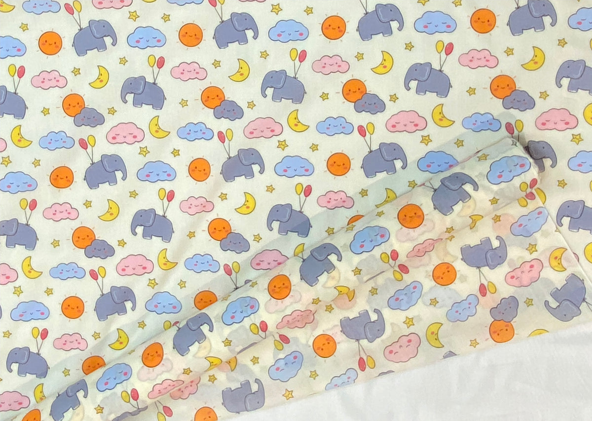 Elephant Nursery - Poly/Cotton Print