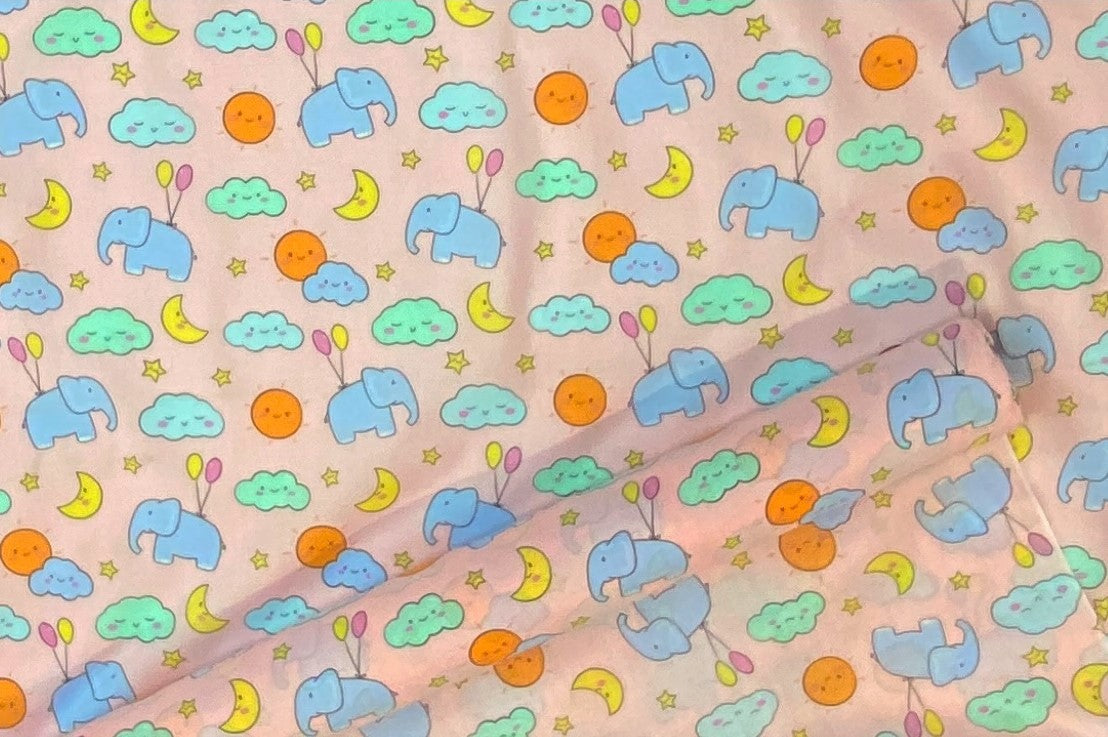 Elephant Nursery - Poly/Cotton Print