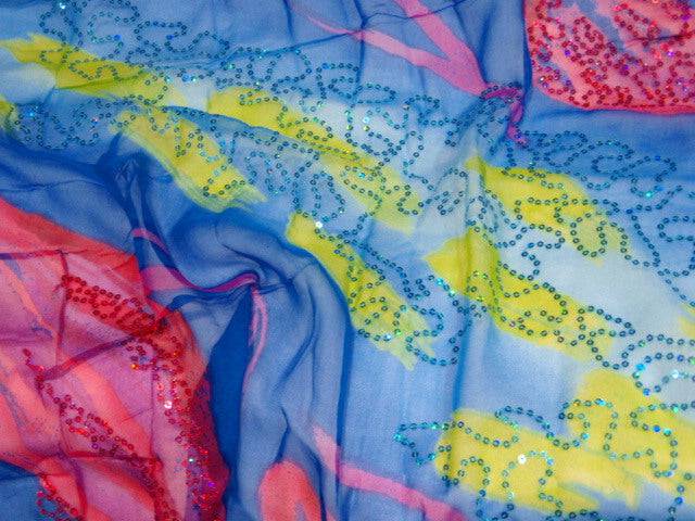 Embellished Silk Chiffon