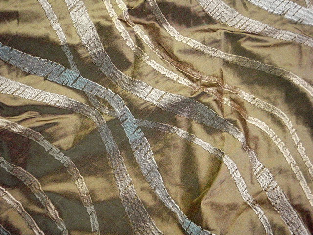 Embroidered Silk Dupion