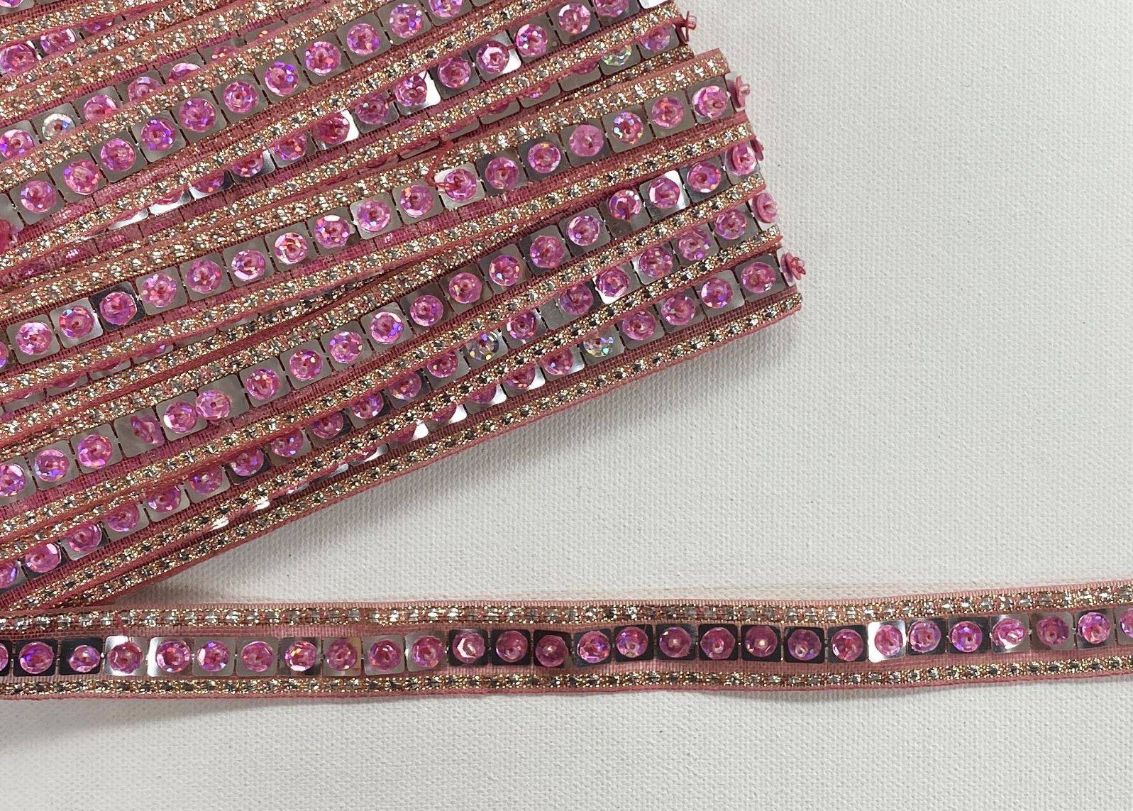 Organza Ribbon - Square Sequins (DEFECT) - Cheap Fabrics
