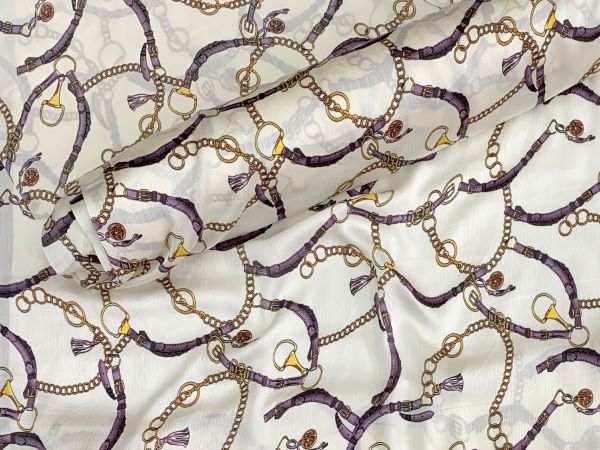 Chain Link Fashion Fabric - Satin Yoryu