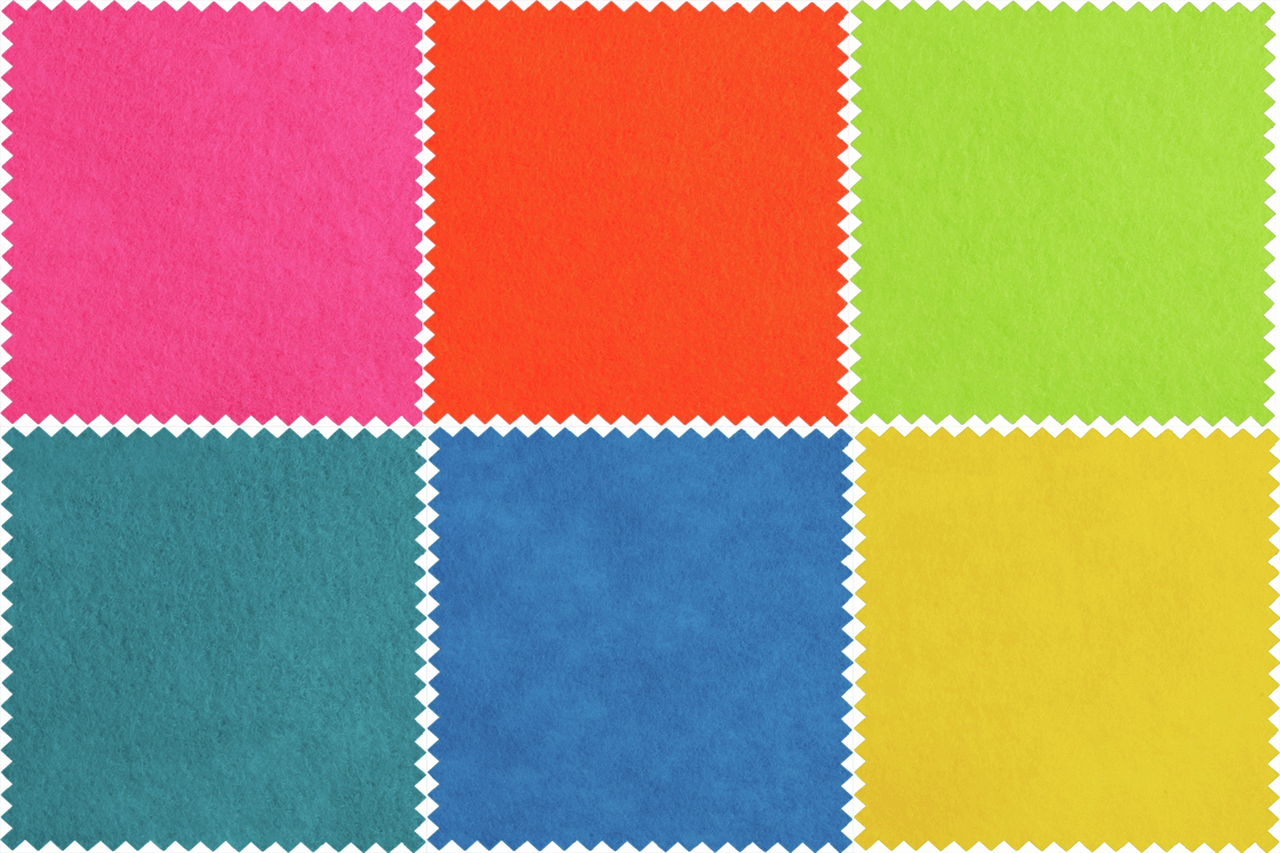 Felt Bundle Brights - 30cm x 23cm (6pcs)
