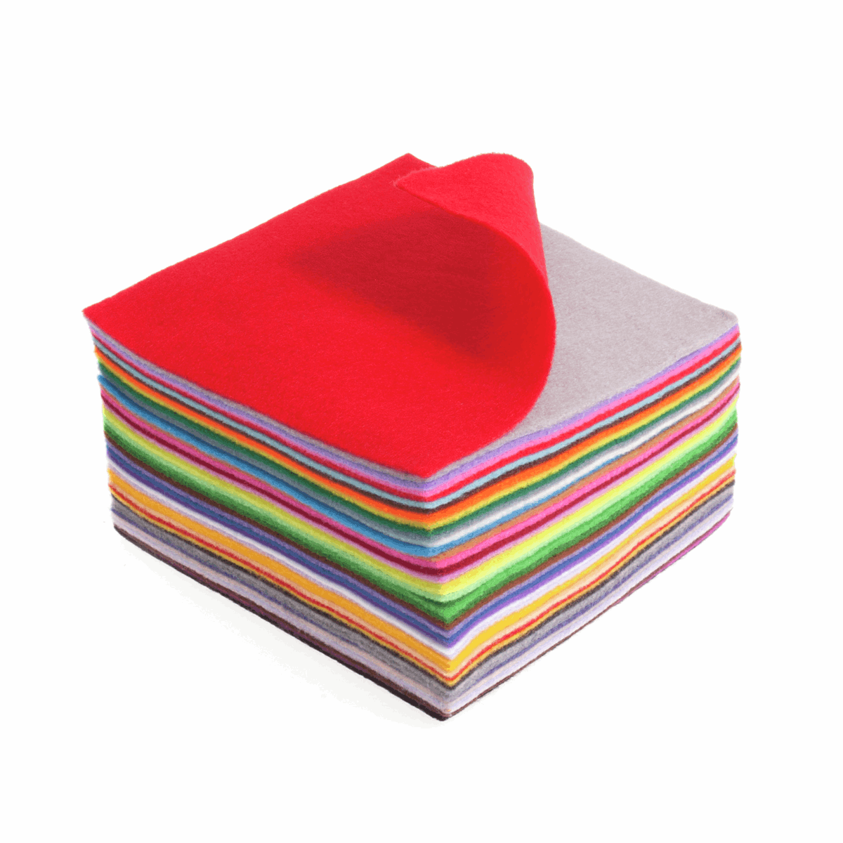 Felt Bundle - Assorted Acrylic Squares (42 Pcs)