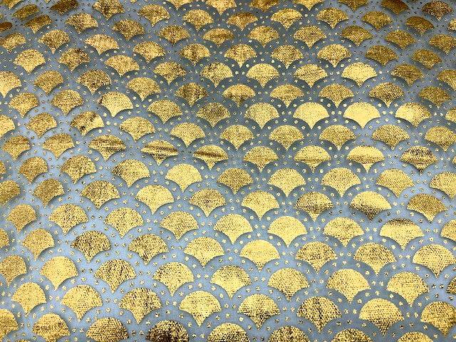 Fish Scales - Foil Organza - Cheap Fabrics