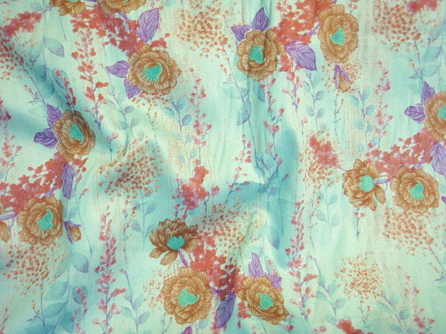 Printed Cotton Satin  - Floral Calypso