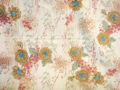 Printed Cotton Satin  - Floral Calypso